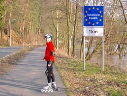 Auf dem Elberadweg Richtung Tschechien