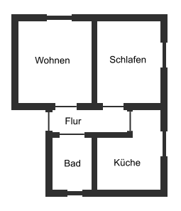 Grundriss Ferienwohnung "Falkenstein"