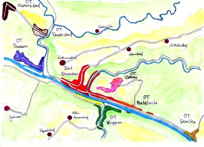 Die Ortsteile in Bad Schandau